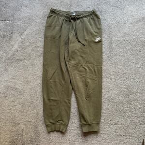 Nike Men's Sweatpants Size Large Green Drawstring Joggers